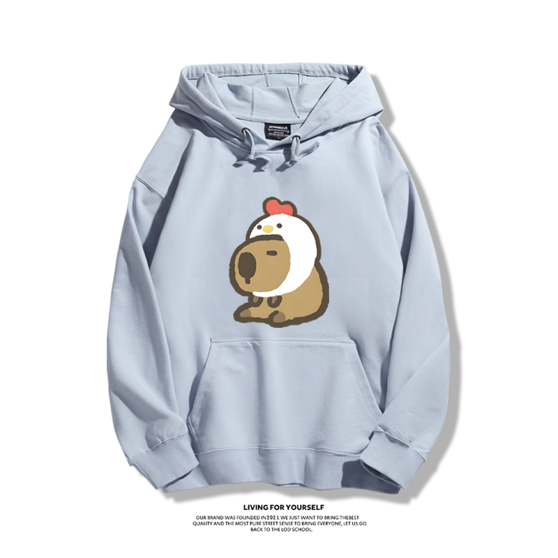 Q版卡皮巴拉新款 親子情侶男女款連帽衛衣-ZUIHANG SHOP