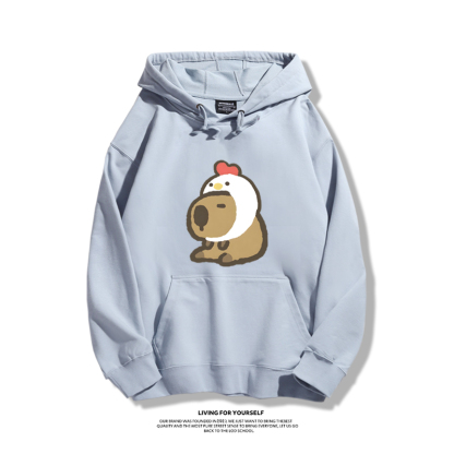 Q版卡皮巴拉新款 親子情侶男女款連帽衛衣-ZUIHANG SHOP