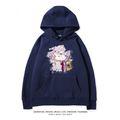 不時輕聲地以俄語遮羞的鄰座艾莉同學新款 親子情侶男女款連帽衛衣-ZUIHANG SHOP