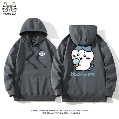 Chiikawa聯名衛衣2025秋冬新款親子情侶裝連帽衛衣