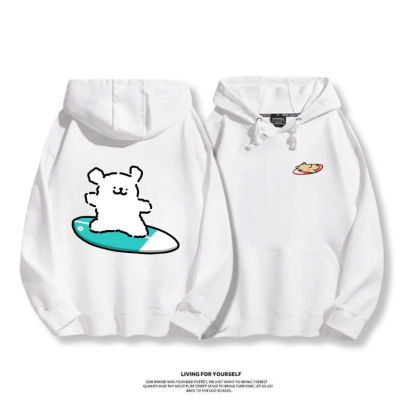 線條小狗 2025秋冬新款 親子情侶男女連帽衛衣