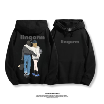 LINGORM 2025秋冬新款 親子情侶男女連帽衛衣