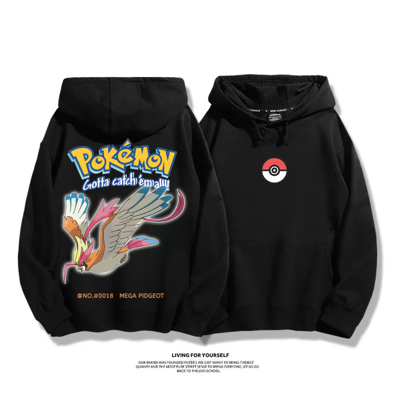 寶可夢 超級進化 2025秋冬新款 親子情侶男女連帽衛衣