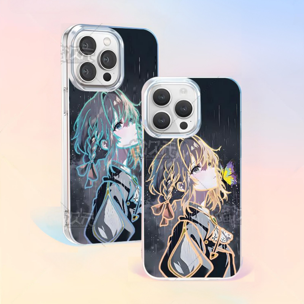 紫羅蘭永恆花園極光金手機殼