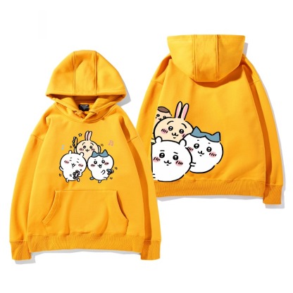 Chiikawa 2025秋冬新款 親子情侶男女連帽衛衣