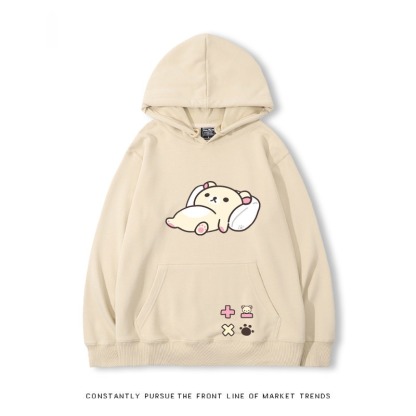 拉拉熊 秋冬新款 親子情侶裝連帽衛衣