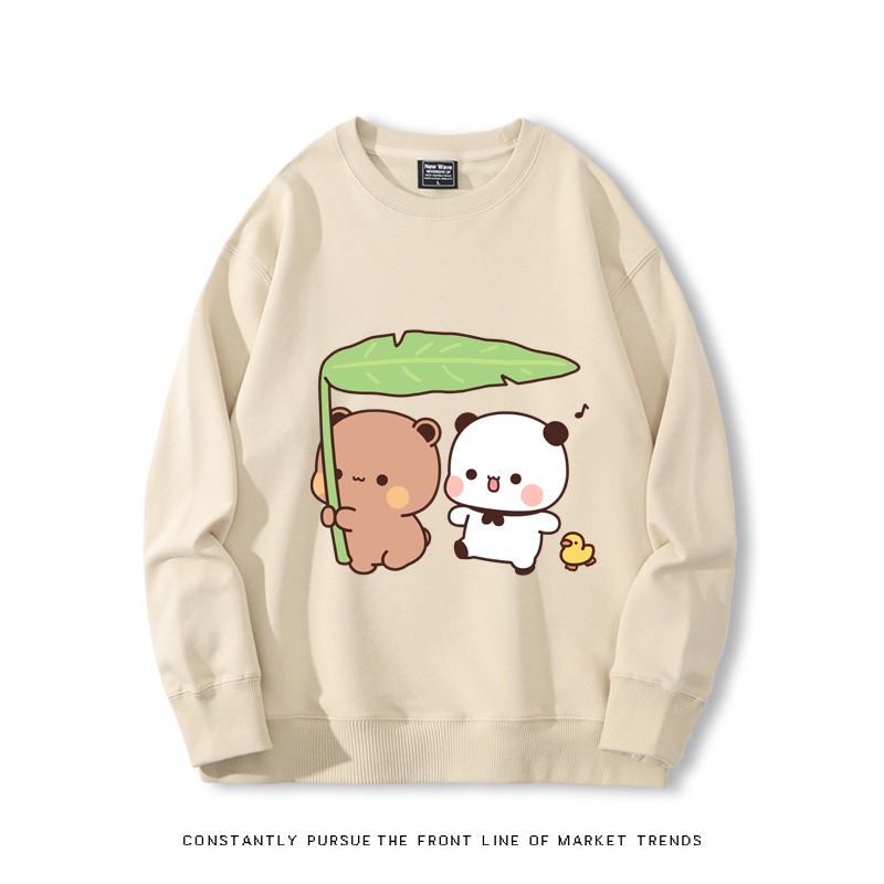 一二布布 秋冬新款 親子情侶裝圓領長袖