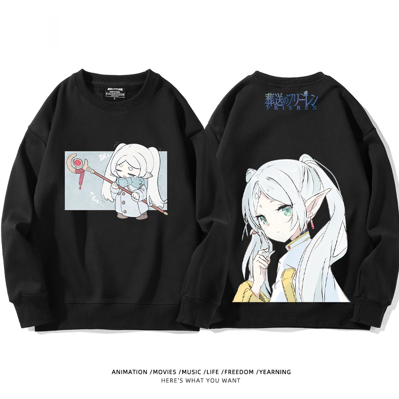 葬送的芙莉蓮 秋冬新款 親子情侶裝圓領長袖