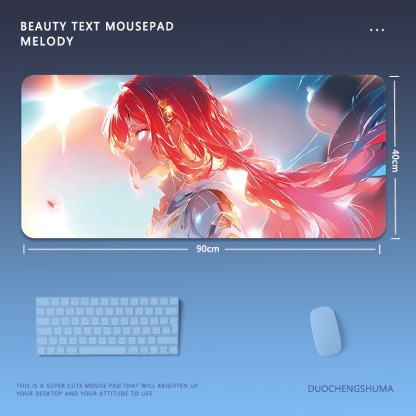 炫彩流光美女 主題桌墊 布質滑鼠墊-ZUIHANG SHOP