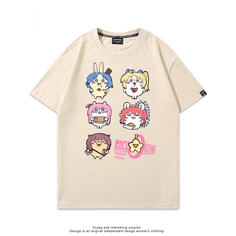 Chiikawa 2025親子情侶男女同款 印花短袖T恤-ZUIHANG SHOP