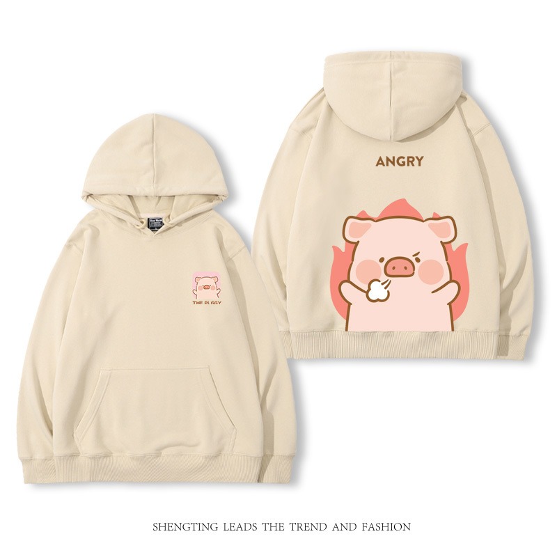 罐頭豬LULU 2025秋冬新款 親子情侶裝連帽衛衣