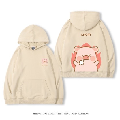 罐頭豬LULU 2025秋冬新款 親子情侶裝連帽衛衣