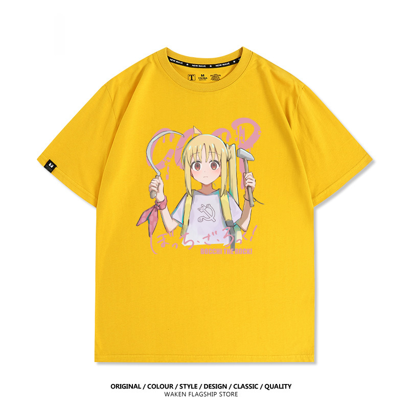 孤獨搖滾 伊地知虹夏 印花短袖T恤-ZUIHANG SHOP