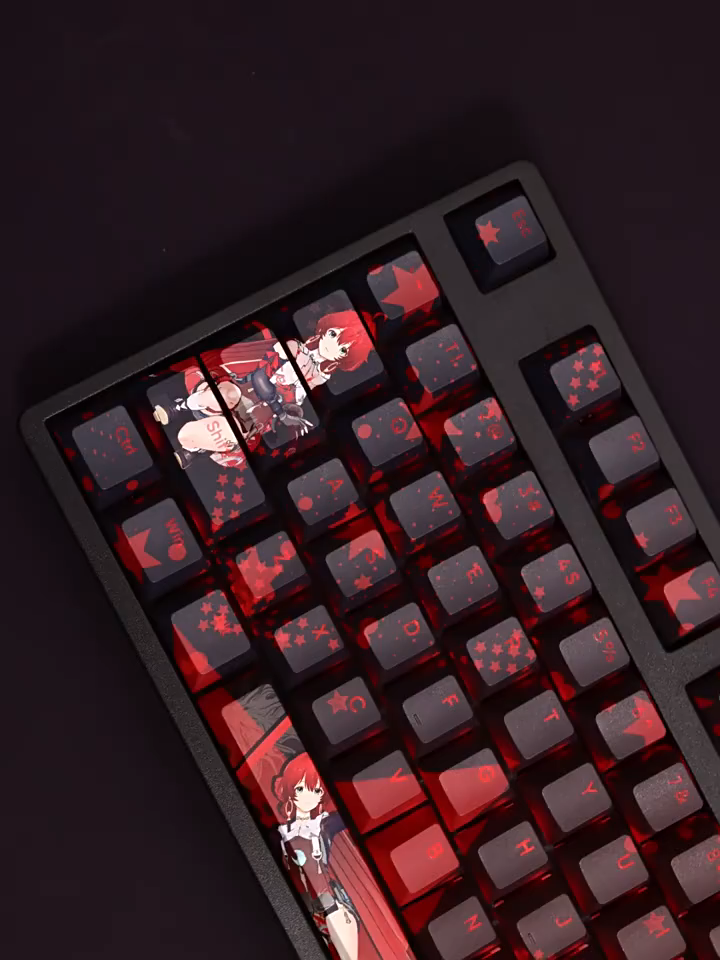 丹瑾透光RGB108鍵標準配列衛星軸鍵帽