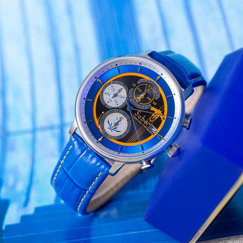 Fate 侵蝕黑鎧高潔銀鎧六針光驅動手錶-ZUIHANG SHOP