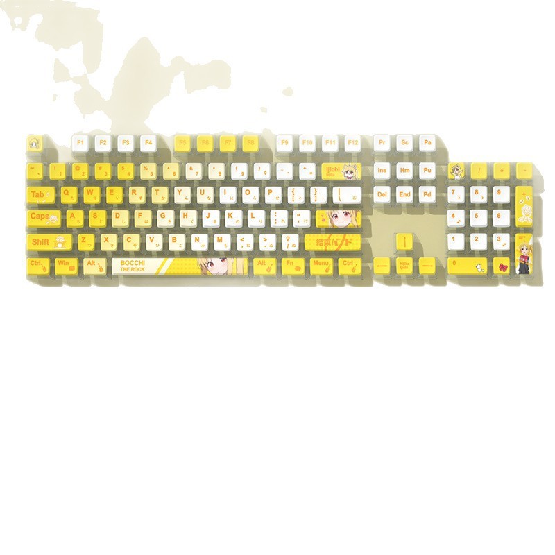 孤獨搖滾伊地知虹夏四面透布丁鍵帽PBT熱昇華配美加獅woot-ZUIHANG SHOP