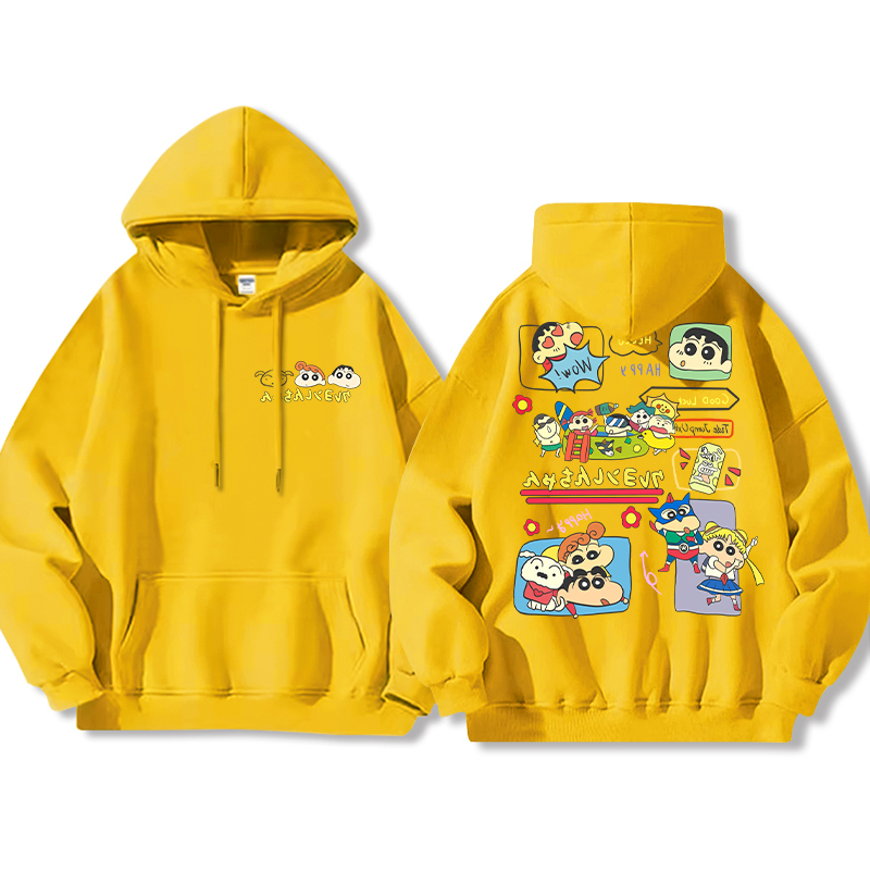 蠟筆小新新款 親子情侶男女款連帽衛衣-ZUIHANG SHOP