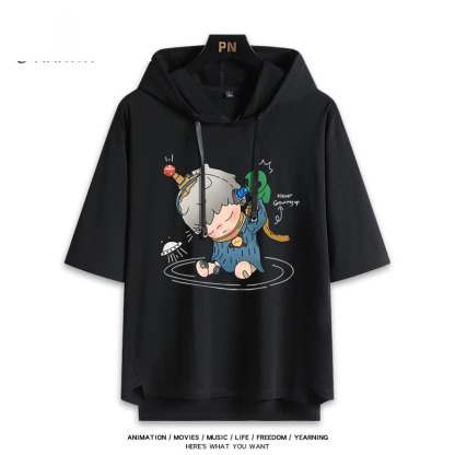 Hirono小野 連帽短袖T恤-ZUIHANG SHOP