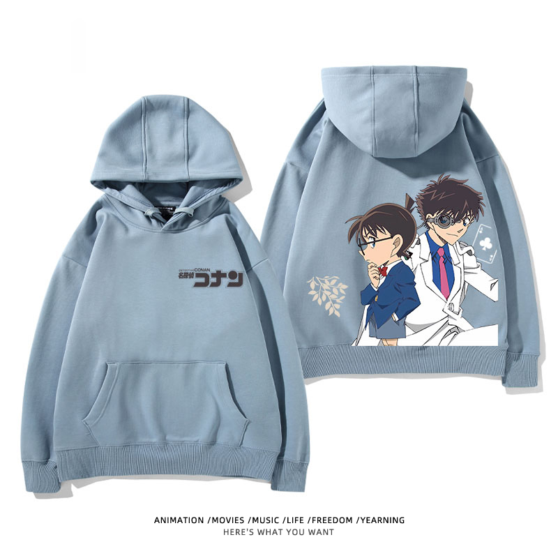 名偵探柯南 怪盜基德 2025秋冬新款 親子情侶裝連帽衛衣