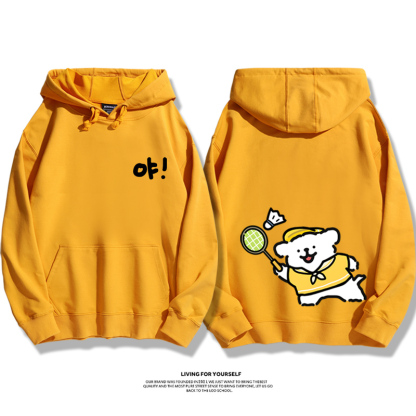 線條小狗新款 親子情侶男女款連帽衛衣-ZUIHANG SHOP