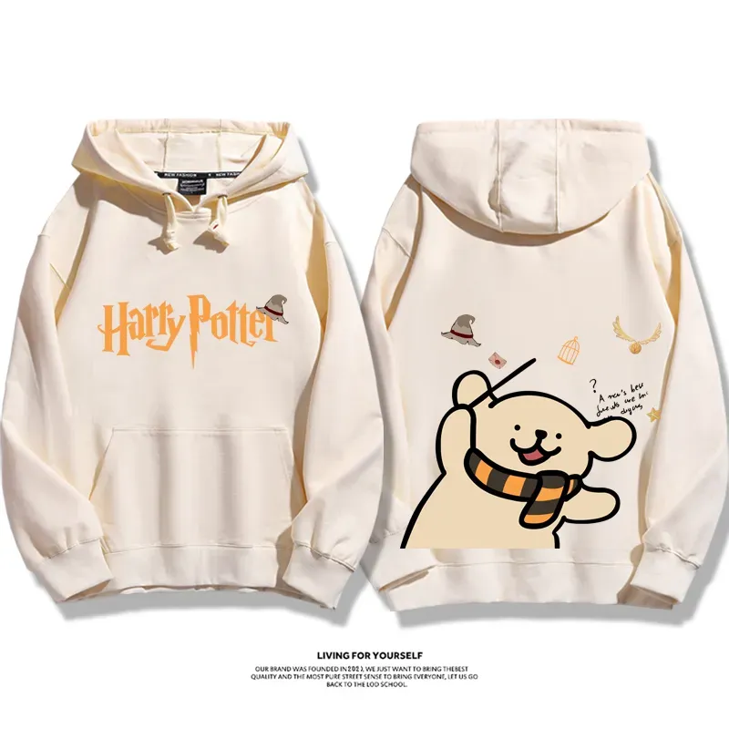 線條小狗 X 哈利波特聯名 親子情侶男女款連帽衛衣-ZUIHANG SHOP