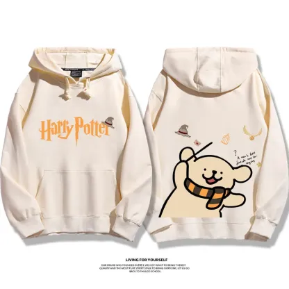 線條小狗 X 哈利波特聯名 親子情侶男女款連帽衛衣-ZUIHANG SHOP