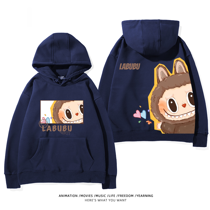 labubu新款 寬鬆百搭 秋冬款 寬鬆連帽衛衣-ZUIHANG SHOP