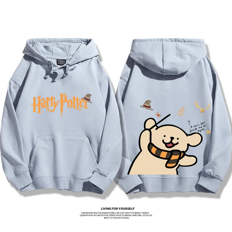 線條小狗 X 哈利波特聯名 親子情侶男女款連帽衛衣-ZUIHANG SHOP