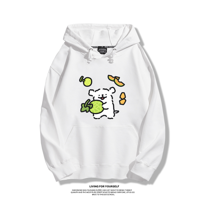 線條小狗新款 親子情侶男女款連帽衛衣-ZUIHANG SHOP