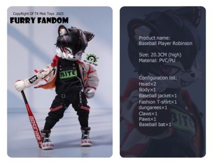 【預購】Tit Mok Toys 福瑞系列-1/12可動獸人 棒球運動員羅賓森-ZUIHANG SHOP