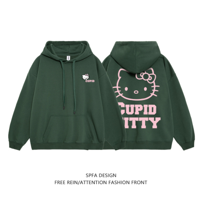 HelloKitty新款 寬鬆百搭 秋冬款 寬鬆連帽衛衣-ZUIHANG SHOP