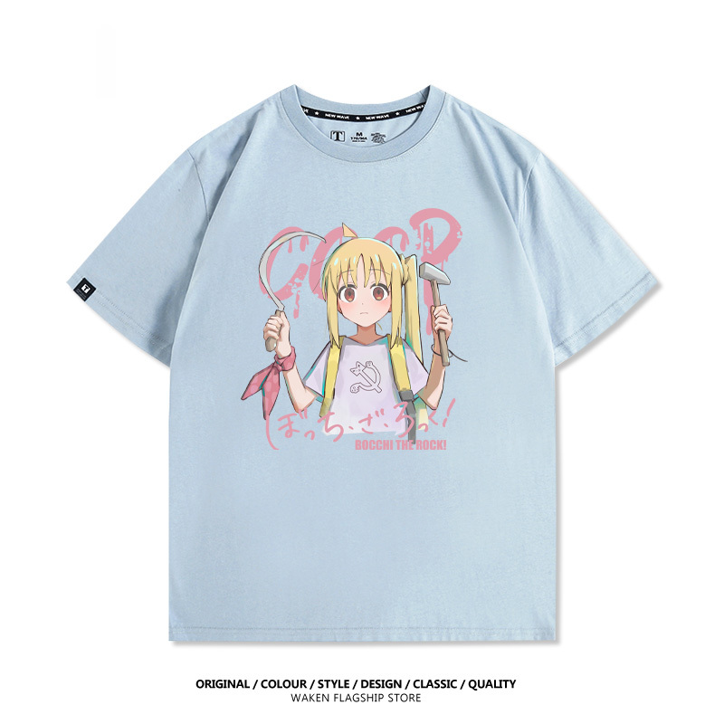 孤獨搖滾 伊地知虹夏 印花短袖T恤-ZUIHANG SHOP