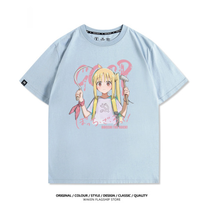 孤獨搖滾 伊地知虹夏 印花短袖T恤-ZUIHANG SHOP