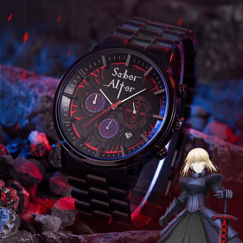 Fate 侵蝕黑鎧六針石英錶-ZUIHANG SHOP