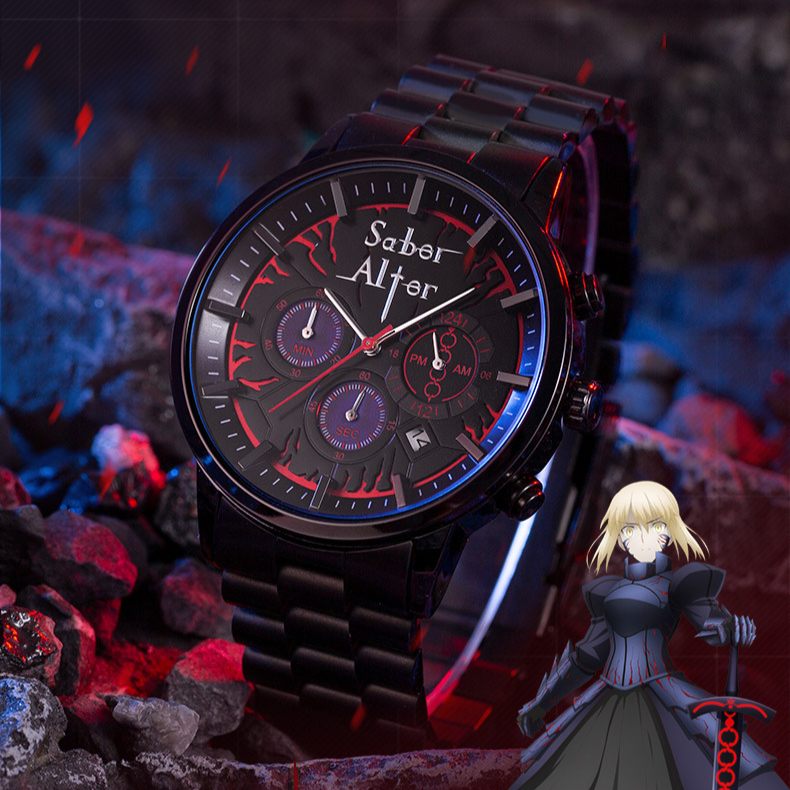 Fate 侵蝕黑鎧六針石英錶-ZUIHANG SHOP