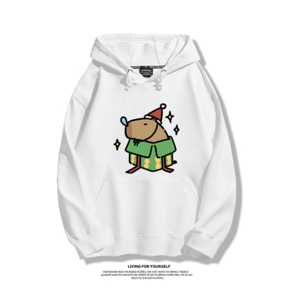 卡皮巴拉聖誕新款 親子情侶男女款連帽衛衣-ZUIHANG SHOP