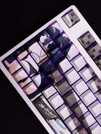 古關憂泳裝透光RGB108鍵標準配列衛星軸鍵帽