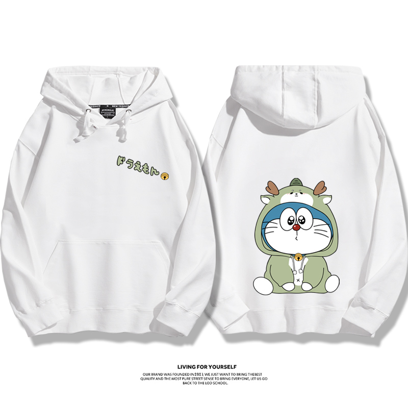 Q版新年叮噹貓新款 親子情侶男女款連帽衛衣-ZUIHANG SHOP