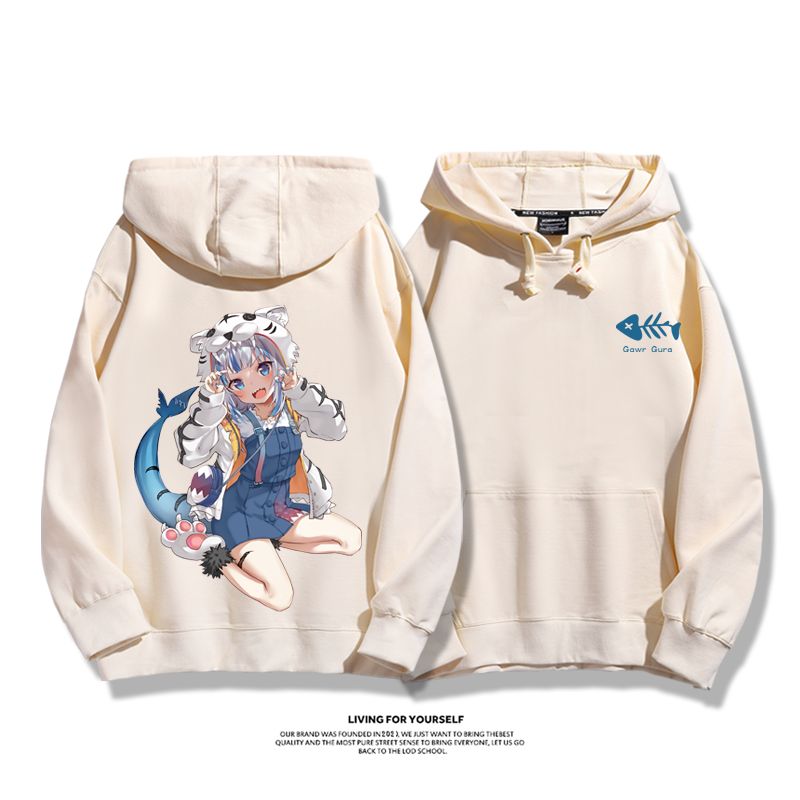 Gawr Gura 2025秋冬新款 親子情侶男女連帽衛衣-ZUIHANG SHOP