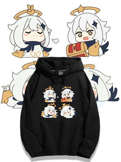 原神派蒙新款 親子情侶男女款連帽衛衣-ZUIHANG SHOP