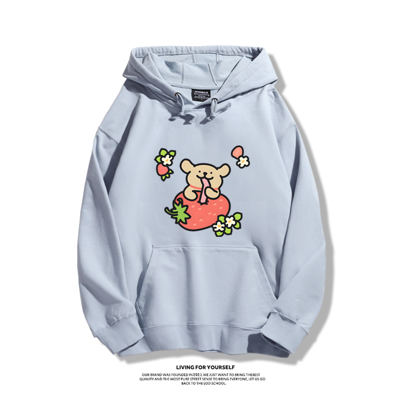 線條小狗新款 親子情侶男女款連帽衛衣-ZUIHANG SHOP