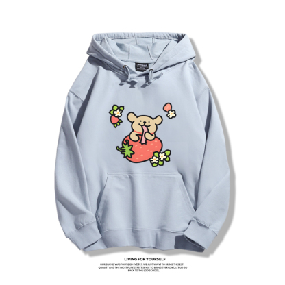 線條小狗新款 親子情侶男女款連帽衛衣-ZUIHANG SHOP