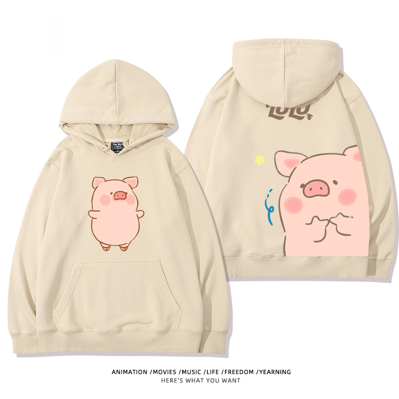 LULU豬新款 親子情侶男女款連帽衛衣-ZUIHANG SHOP