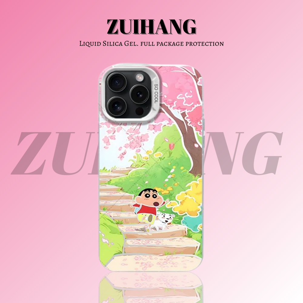 蠟筆小新彩銀防摔手機殼-ZUIHANG SHOP