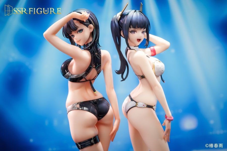 【預購】SSR FIGURE 硬式水着女子 白羊丸子&紺乃青