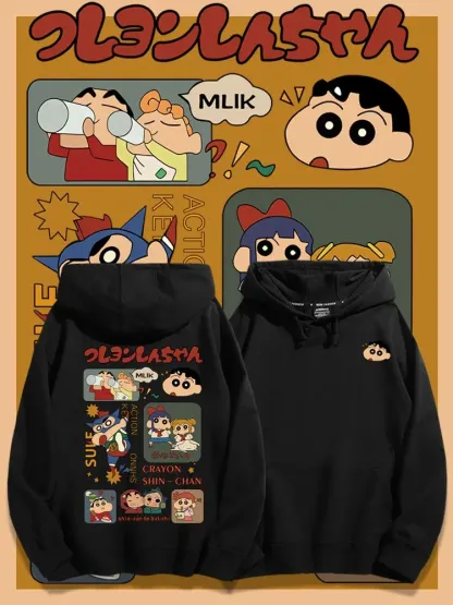 蠟筆小新新款 親子情侶男女款連帽衛衣-ZUIHANG SHOP