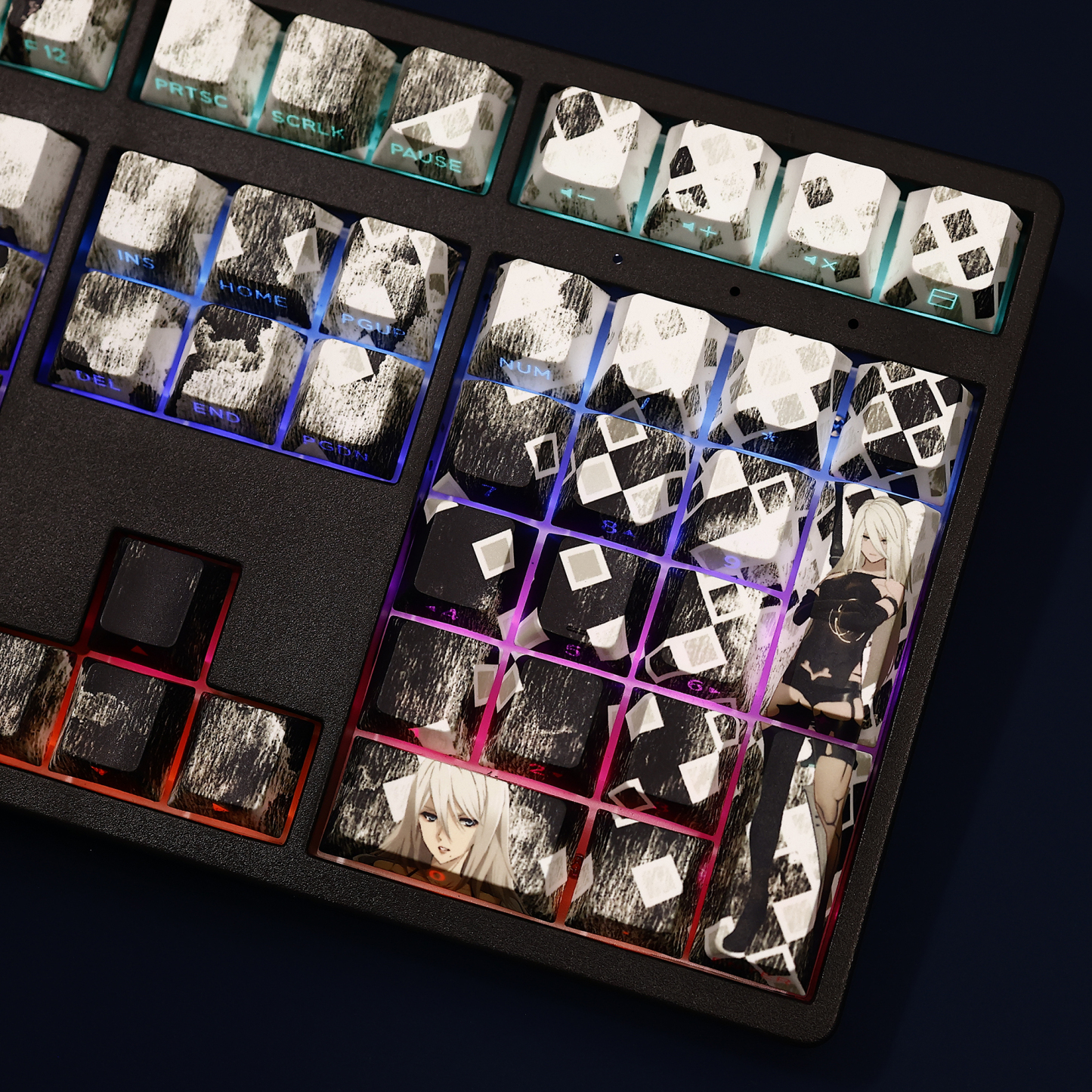 尼爾機械紀元A2透光RGB108鍵標準配列衛星軸鍵帽-ZUIHANG SHOP