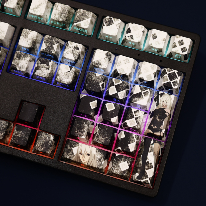 尼爾機械紀元A2透光RGB108鍵標準配列衛星軸鍵帽-ZUIHANG SHOP