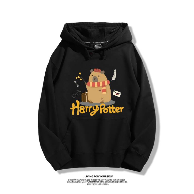 可愛水豚君卡皮巴拉新款 親子情侶男女款連帽衛衣-ZUIHANG SHOP