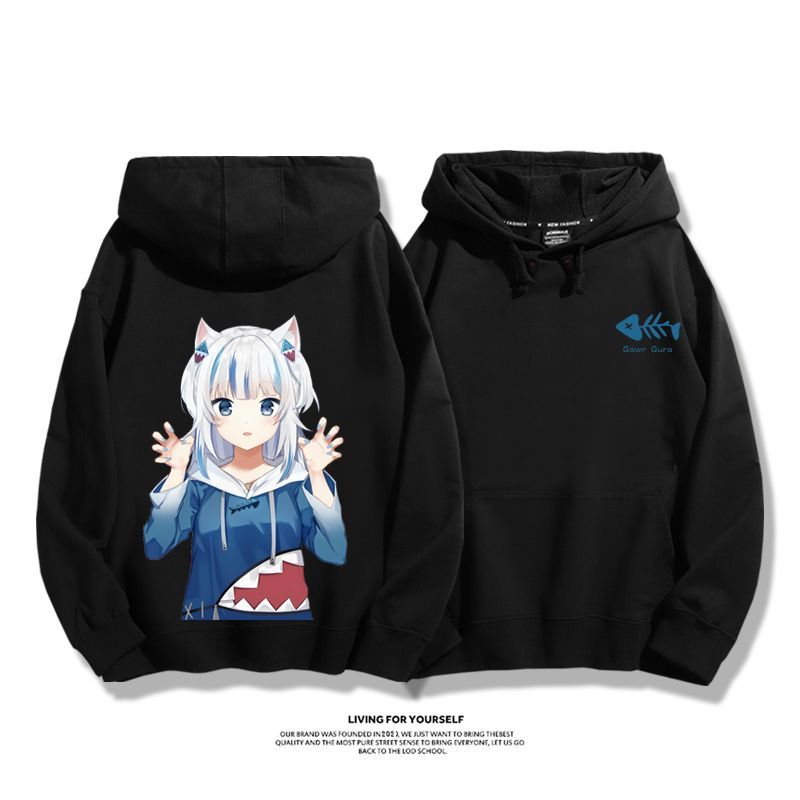 Gawr Gura 2025秋冬新款 親子情侶男女連帽衛衣-ZUIHANG SHOP